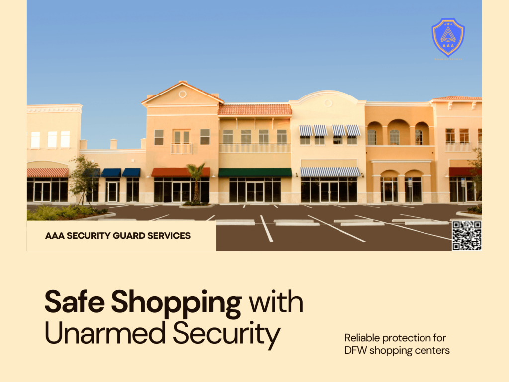 Unarmed Security Guards for DFW Shopping Centers