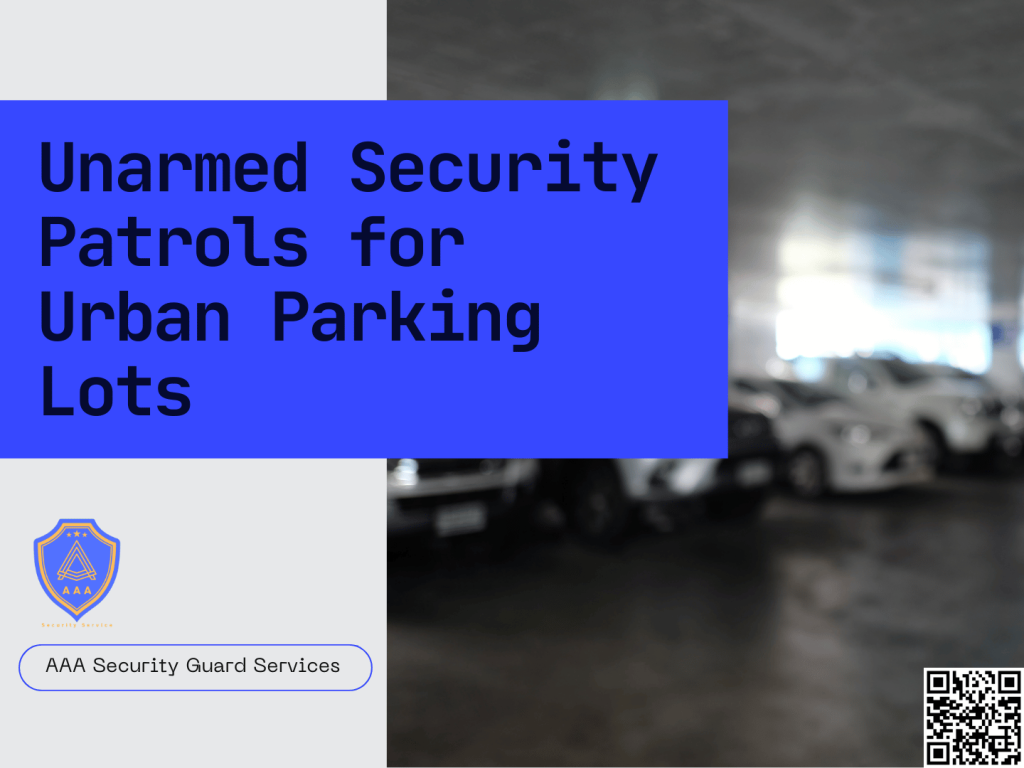 Parking lots in urban areas face unique security challenges, especially in a busy metropolitan region like Dallas-Fort Worth (DFW). From managing large volumes of foot and vehicle traffic to deterring thefts and vandalism, these spaces require reliable security measures. Unarmed security patrols play a crucial role in safeguarding these environments, promoting safety, and ensuring peace of mind for both property owners and visitors.