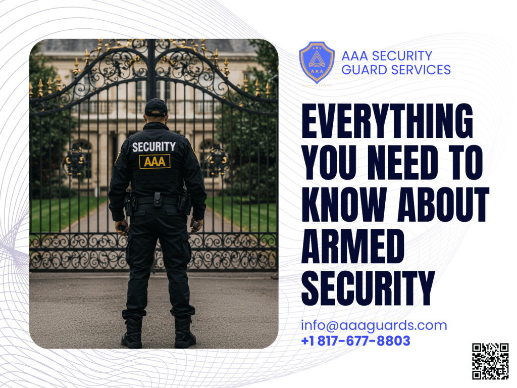 Hire licensed armed security guards in Dallas, Houston, Austin