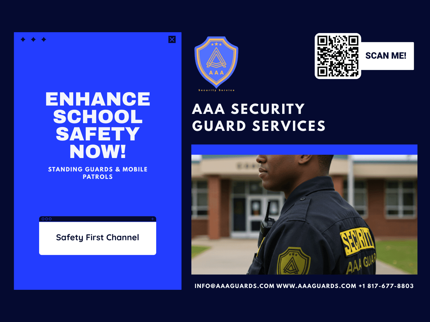 Enhance School Safety with Standing Guards & Mobile Patrols