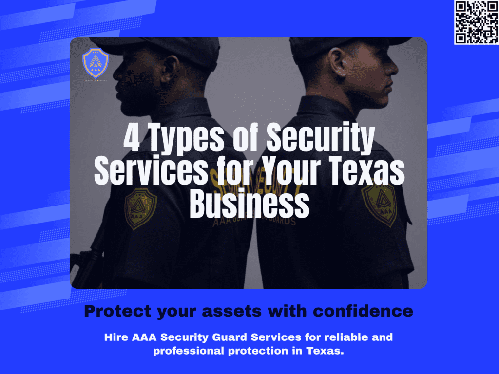 Different types of security guards for Texas businesses