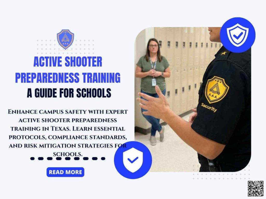 Active Shooter Preparedness Training with aaa security guards company
