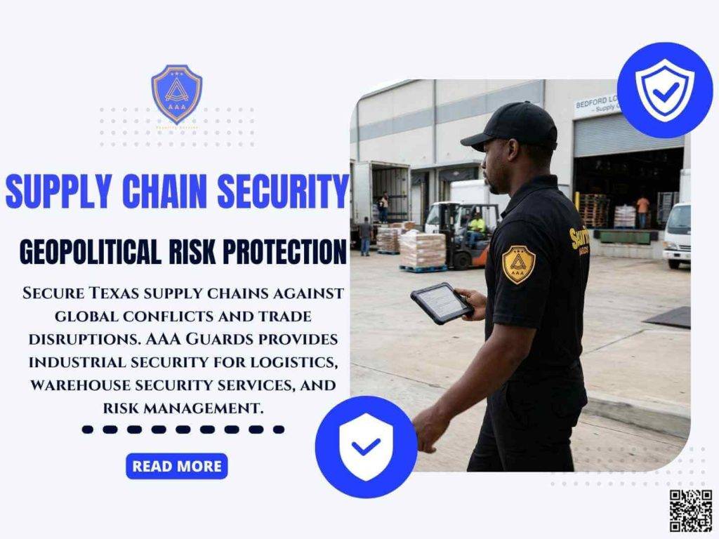 Supply chain security protecting warehouses in Fort Worth and Dallas Texas – AAA Security Guards Company