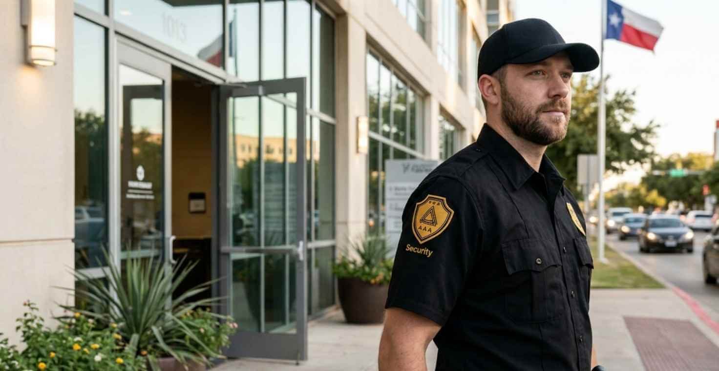 AAA Security Guards Company providing professional armed security guard services for businesses in Dallas and Fort Worth, Texas.